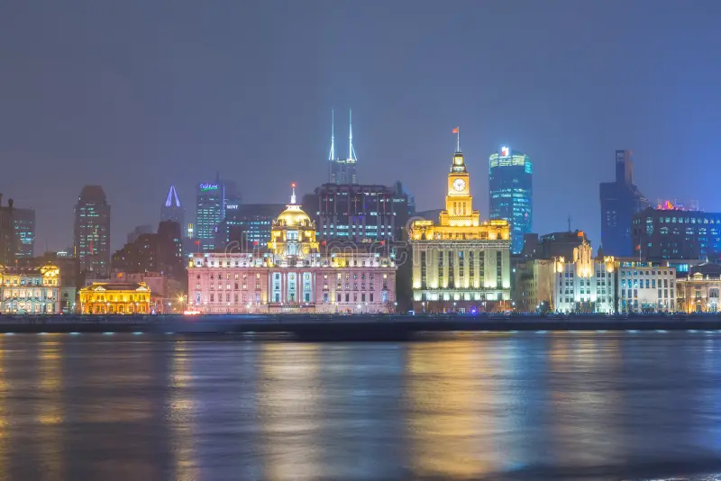 Il Bund al tramonto